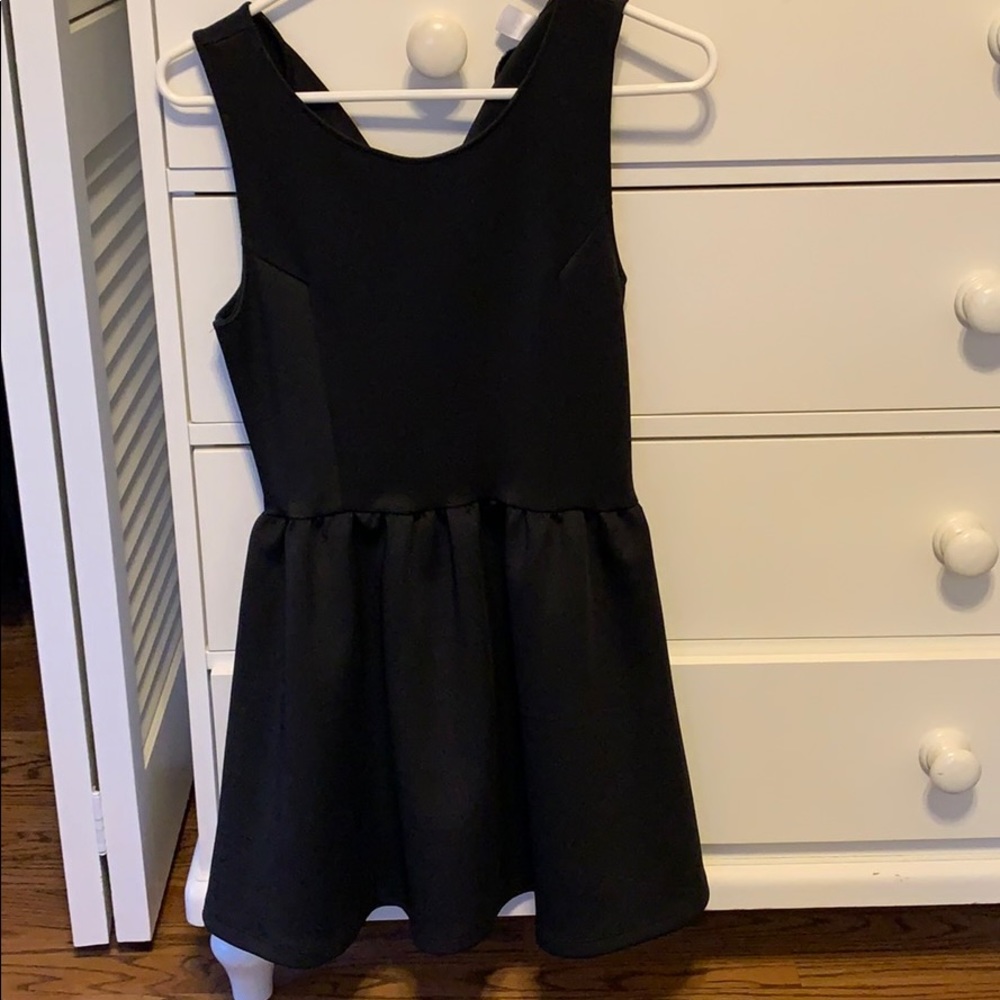 Black skater dress